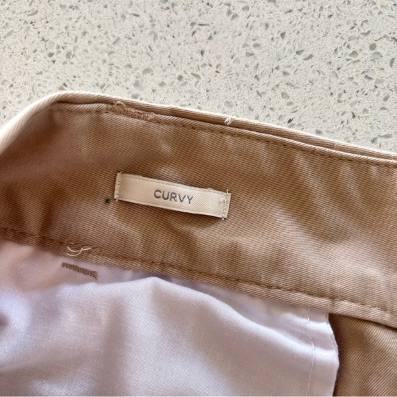 Talbots Size 12 Curvy Capri Stretch Khaki Chinos Cropped Pant Classic Preppy - Picture 14 of 14